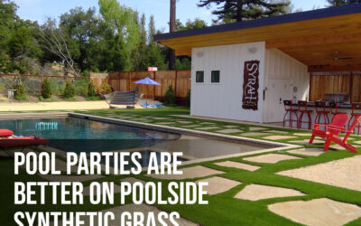 Can I Have Pool Parties on Synthetic Grass in Santa Rosa?